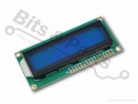 Display LCD HD44780 - 16x2 wit op blauw met I2C interface